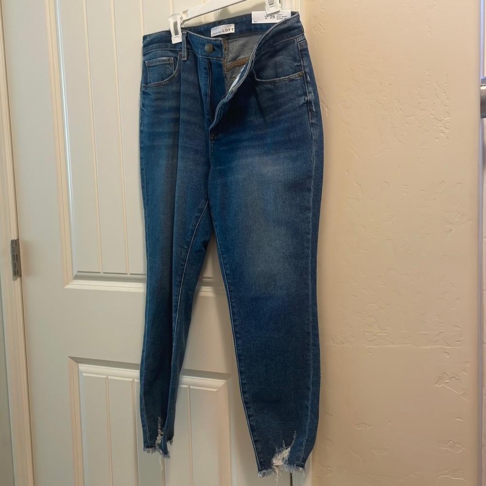 LOFT jeans Curvy, high waist, ankle (size 29)